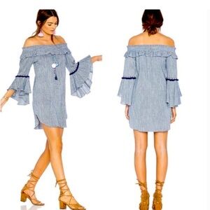 MISA Vanessa Off the Shoulder Dress